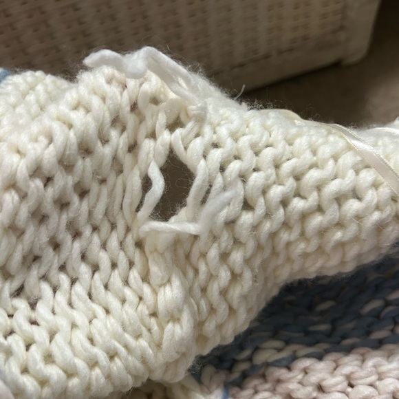 Anthropologie chunky knit colorful striped open cardigan **see description - Picture 10 of 10